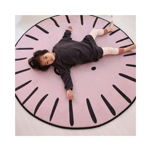 Cartoon Round Childrens Floor Mat Bedroom Sofa Room Bedside Living Room Coffee Table Hanging Basket Carpet Chair Computer Mats