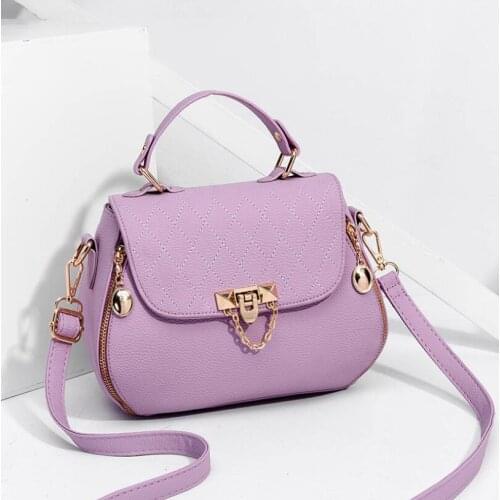 New Fashion Portable Bag Middle-Aged Mother Female Bag Handbag Simple Fashion Messenger Bag Female Large-Capacity Shopping Bag