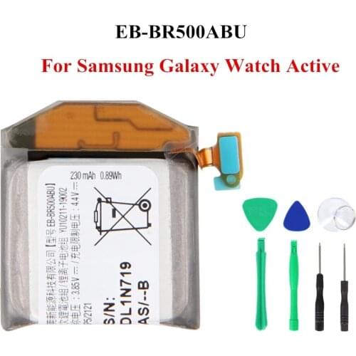 New Original EB-BR500ABU Battery for Samsung Galaxy Watch Active SM-R500 Replacement Watch Batteries 230mAh