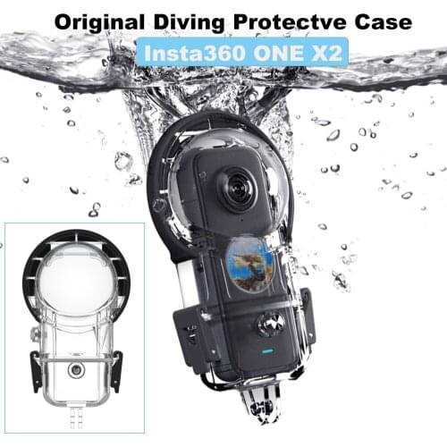 Original Diving Protectve Case for Insta360 ONE X2 Waterproof Case for ONE X2 Camera Waterproof Housing Cover Camera Accessory