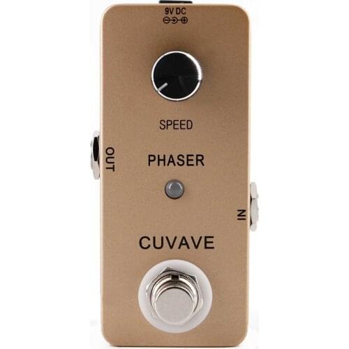 CUVAVE Phaser Guitar Effect Pedal Warm Full Phase Tone Analog circuit Effects Stompbox Excellent Dynamic Response True Bypass