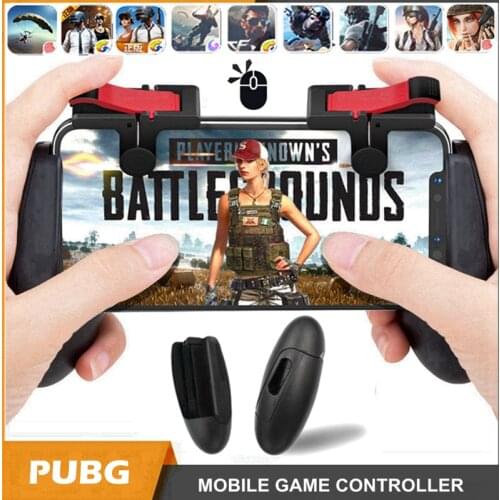 PUGB Fortnit Free Fire PUBG Mobile Game Pad Phone Joystick L1 R1 Trigger Button Mobile Controller Gamepad for iPhone Android IOS