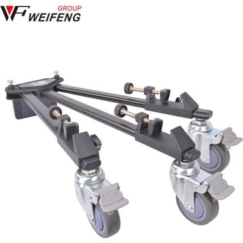 Tripod Legs Weifeng WT-600 Professional Tripod Legs Universal Caster Wheel 717/718 Portable Travel Camera Tripod Legs