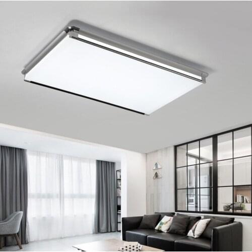 HAWBOIRRY Ultra-thin LED living room chandelier hall bedroom hotel room office modern minimalist rectangular ceiling lamp