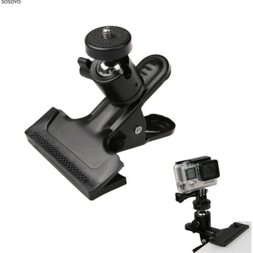 360 degree rotating Strong Clamp Universal clip For Gopro hero 7 6 5 4 3 2 1 SJCAM Xiaomi Yi Sports action camera Accessories