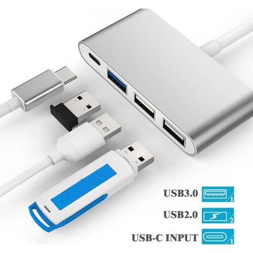USB 3.0 USB Type C Hub 4Ports Multi Function Splitter Fast Charger High Speed Transmission Adapter For Macbook Pro