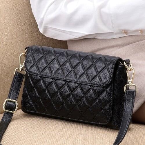 Genuine Leather Women Bag Ladies Shoulder Crossbody Bags For Women Luxury Handbags Messenger Bag Fashion Female Large Tote Purse