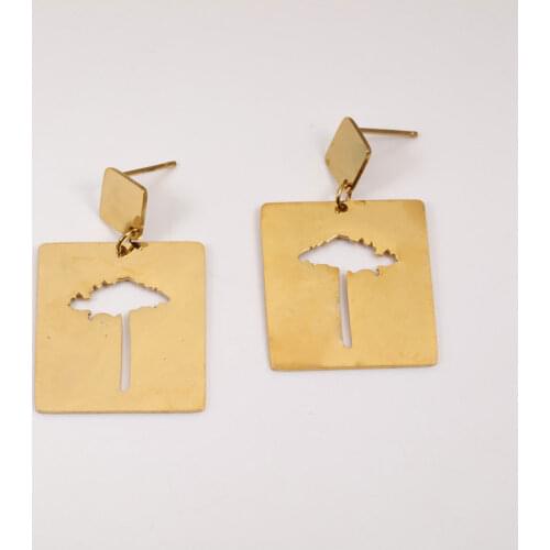 OUFEI Ethnic Earrings For Women Stainless Steel Jewelry Woman Drop Earrings 2020 Fashion Jewelry Accessories Set Of Earrings