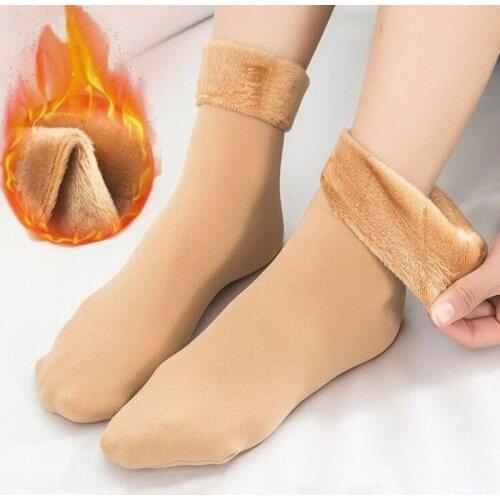 Women Thicken Socks Winter Warm Thermal Wool Cashmere Snow Socks Boots Floor Sleeping Socks for Outdoor Camping