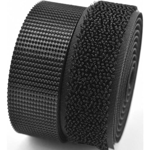 1Meter/Pairs Strong Self adhesive Hook and Loop Fastener Tape nylon sticker velcros adhesive with Glue for DIY 30mm