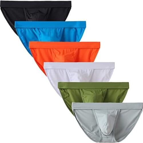 1PCS Nylon Mens Briefs Low Rise Bikini Underwear Bulge Enhancing US Size