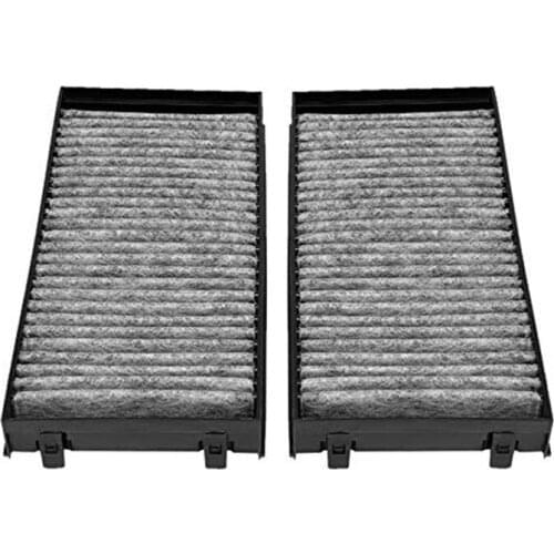 2PCS Car Cabin Air Filters for BMW X5 E70 2007-2015 X6 E71 E72 2008- 2010 64316945586 64316945585 CU2941-2