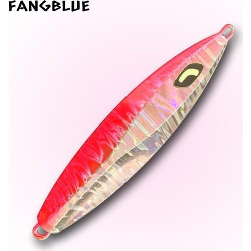 60g 80g Metal Slow Jig Laser Hard Fishing Lure Shore Luminous Bait 9cm 10cm Spoon Vertical Jigging For Bass Fishing Accessories