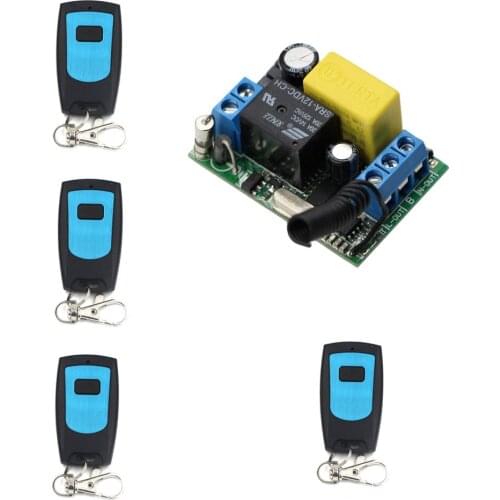 AC 220V 1CH Relay Switch Wireless Remote Control Light Switch Wireless Remote ON/OFF Receiver Transmitter Working Way Can adjust