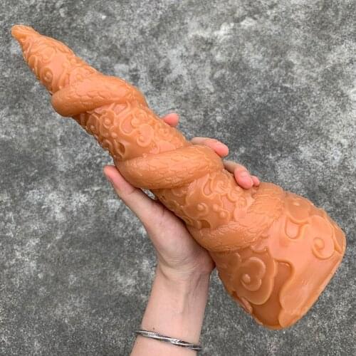 Zodiac Dragon Large Anal Plug Adult Anal Sex Toys Huge Butt Plugs Realistic Dildo Prostate Massage Anus Expansion Stimulator 18