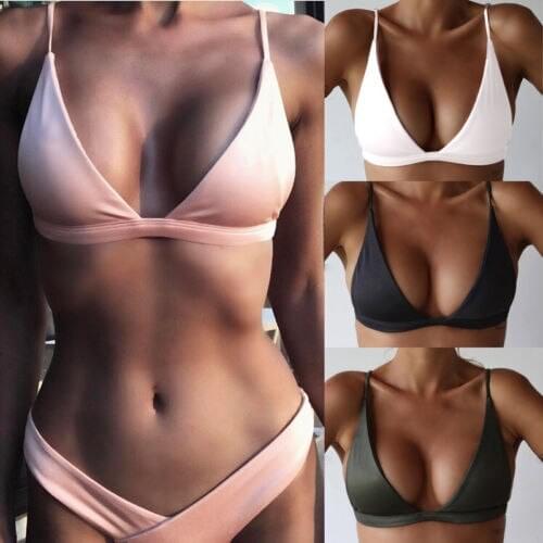 Dropshping Push Up Brazilian Biquini Swimsuit Swimwear Tops Women Sexy Set Bathing Suit maillot de bain femme
