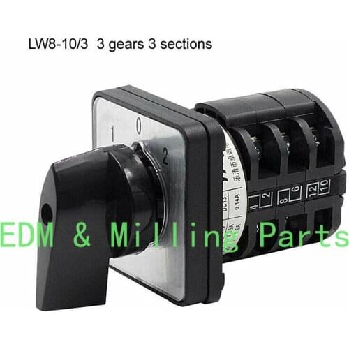 CNC LW8-10 Three-Speed Universal Transfer Switch Rotary Cam Switch Changeover Switch 220V/380V