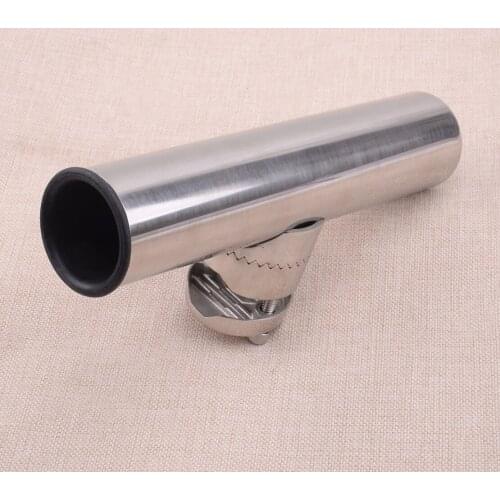 CITALL Fishing Rod Holder Clamp Bracket For Boat With 1-1/4'' to 2" Rail Fishing Accessories Stainless Steel