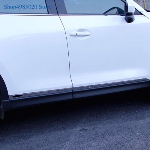 For Mazda CX-5 CX5 2017 2018 2019 stainless steel Car Door Body Side Protector Trim Strip Exterior Accessories Anti-rub