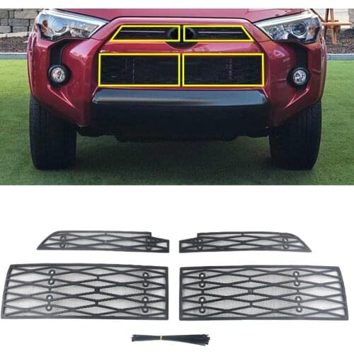 For Toyota 4Runner 2018 Steel Car Insect Grilles Net Screen Protection Mesh Cover Accessories