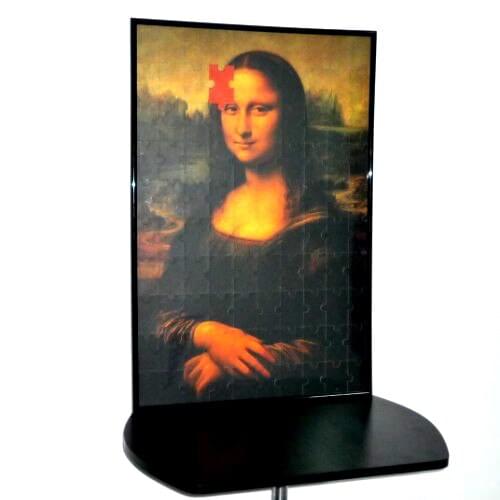Mona Lisa Smile Puzzle Photo Frame/Deluxe Magic Puzzle Trick,Magic Props,Card Magic,Comedy,Mentalism,Magician Toys,Fun