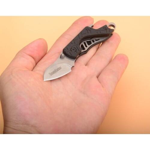 Kershaw 1025 aviation aluminum handle D2 blade outdoor camping hunting pocket folding knives Survival Utility Key ring knife EDC