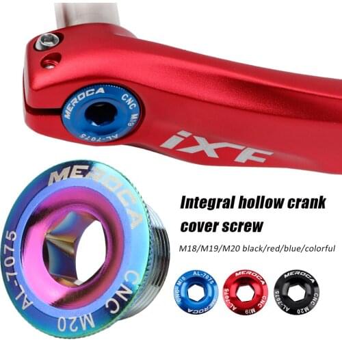 MTB Aluminum Alloy Crank Screw Bike Bicycle Crank Arm Bolt M18/M19/M20 Cover Cap For SHIMANO XT/SLX/XTR bike accessories