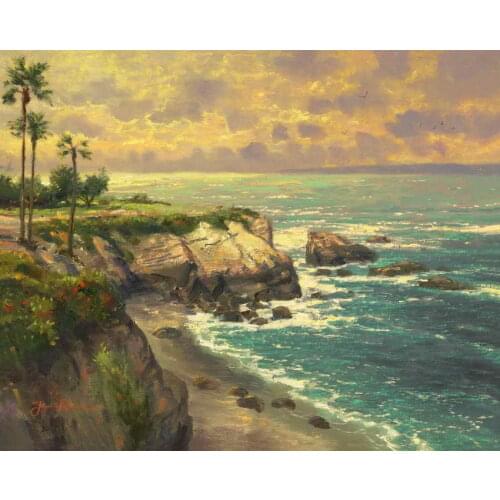 La Jolla Cove Thomas Kinkade HD Canvas Print Living Room Bedroom Wall Pictures Art Painting Home Decoration No Frame