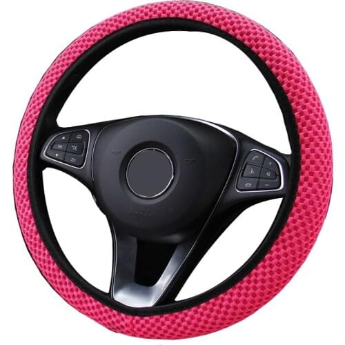 Summer Breathable 3D Car Steering Wheel Cover Anti-Slip Dust-proof Shell For LEXUS LINCOLN MAZDA MG MINI MITSUBISHI Nissan etc