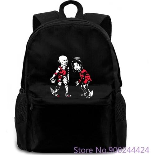 Michael Jackson Vs Black MJ Basketballer Hoops Sizes S-2XL Summer Cool Funny T-Shir backpack