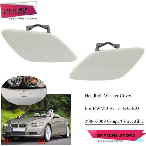 ZUK Front Head Light Lamp Washer Nozzle Cover Lid Cap For BMW 320 323 325 328 330 335 E92 E93 2006-2009 Sprayer Shell Case