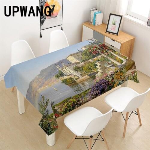Landscape Tablecloth 3D Printed Table Cover Rectangular Tablecloth Wedding Birthday Party Kitchen Home Decor
