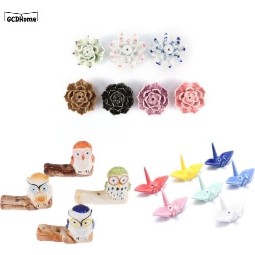 New 1pc Lotus Flower Shape Adeeing Ceramic Incense Burner Stick Holder Lotus Incense Burner Ash Catcher Plate