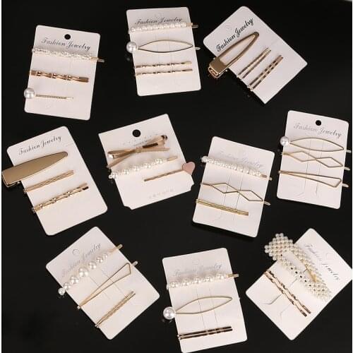 In December 2020 The new hair clips Fashion headdress suit for women Sweet hair ornaments for girls