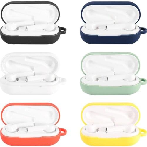 NEW Silicone Protective Case Anti-lost Soft Silicone Shockproof Cover Shell with Ring Headset Protector for Huawei Freebuds 3i