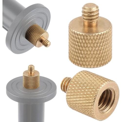 3/8 Inch Female To 1/4 Inch Male Tripod Thread Reducer Adapter Brass Copper For Camera Tripod Diameter Of Screw 7mm