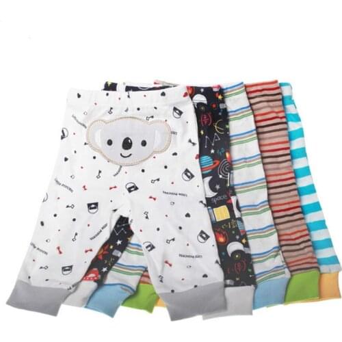 PP Pants 5pcs/lot Baby Fashion Model embroidery Babe Pants Cartoon Animal Printing Baby Trousers Kid Wear Baby Pants