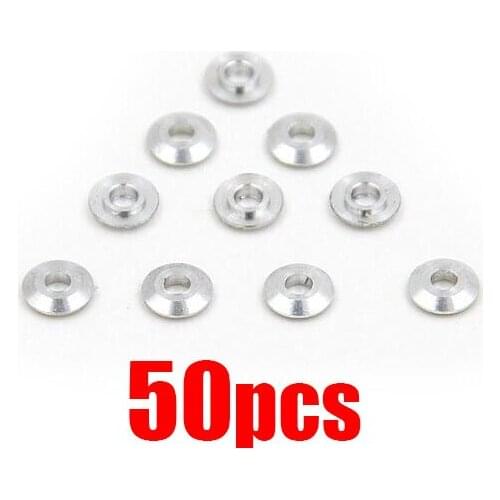 50pcs washer gaskets shim spacers for 520 ball bearing guide wheel roller 94768 spare parts for DIY Tamiya 4WD RC Car model