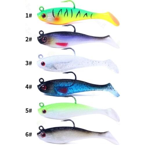 Fishing Lure Soft Swimbait Crazy Shiner 8cm 10g Soft Lure Shad pike Zander Perch Troute Pesca Acesories Ice Fishing Jig