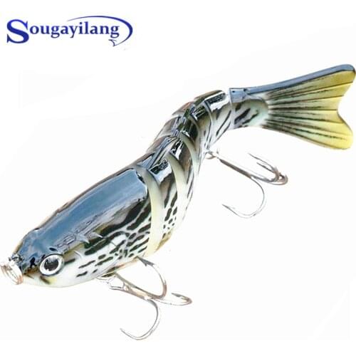 Sougayilang 10cm 15g Sinking Wobblers Fishing Lures Jointed Crankbait Swimbait 7 Segment Hard Artificial Bait Fishing Tackle