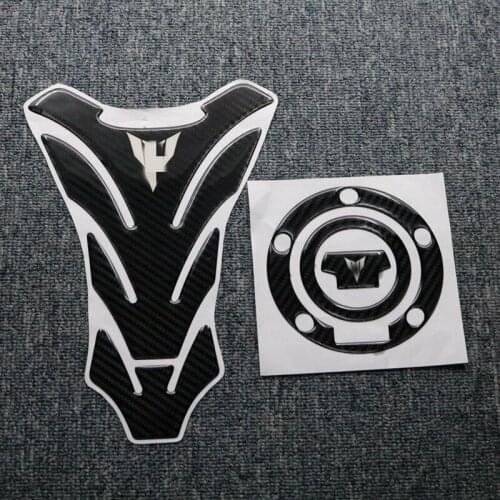 Carbon Fiber Reflective Sticker Decal Stereo 3D Motorcycle Fuel Tank Pad Cover Protector For YAMAHA MT01 MT03 MT07 MT09 MT10 MT