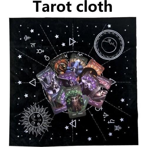Tarot Special Tablecloth 12 Constellations Astrology Tarot Divination Tarot Card Pad Tablecloth Magic Tarot Altar Table Cloth