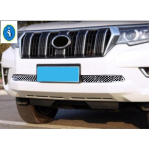 Yimaautotrims Front Under Grille Grill Net Panel Decoration Cover Trim Fit For Toyota Land Cruiser Prado FJ150 2018 - 2020 ABS