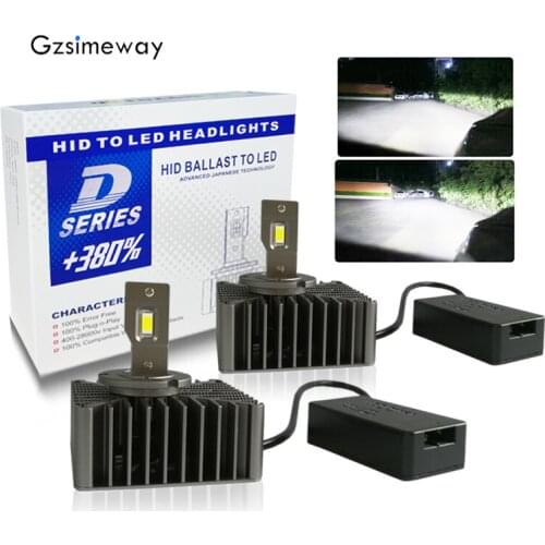 2Pcs Car Lamp D5S LED D1S D3S D8S D4S Canbus Bulb Auto Headligt D2R D4R High Power 70W 32000lm Kit to Replace Factory HID Light