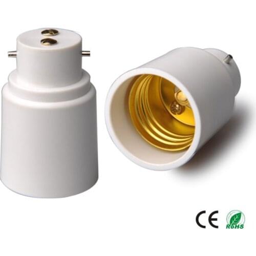 6pcs B22 to E27 lamp base adapter Light Socket converter B22 bayonet base to E27 standard screw lamp holder converter CE Rohs
