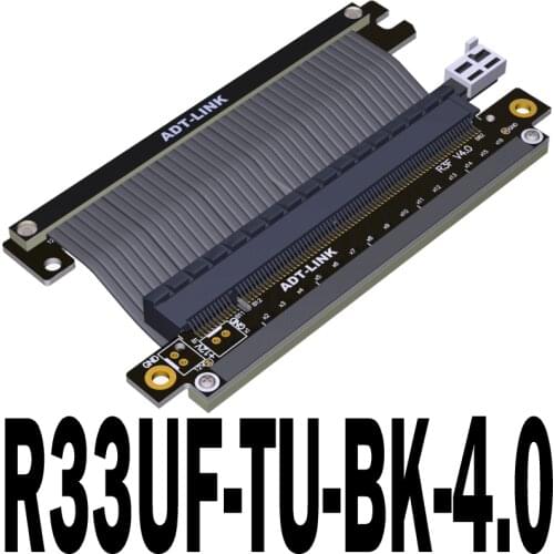 Riser Cable for RTX3090 RX6800xt Graphics Cards PCIe 4.0 X16ITX A4 PC Case PCIE4.0 16x Double Reverse Extension Flexible Cable