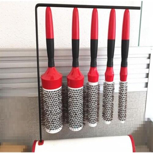 Ceramic Round Brush Barber Barrel Comb Tool Hairdressing Salon Hairstyling Brushes Long Hair Hairbrush Straighter Styling Brush