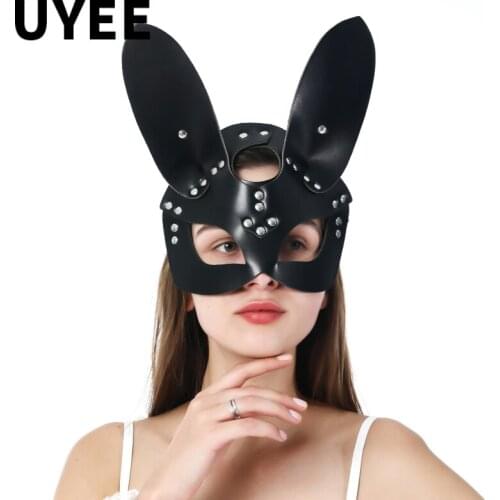 UYEE Leather Cat Mask Shinein Carnival Fancy Ball Party Sexy Masquerade Masks Cosplay For Halloween Costume Party