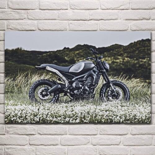 Cool xsr900 ujm bikes side view artwork living room home art decor wall print wood frame fabric poster KP993