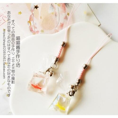 Cute Korean Fish Smart Phone Strap Lanyards for IPhone/Samsung/Xiaomi/Huawei Mobile Phone Strap Little Charm Decor Phones Rope
